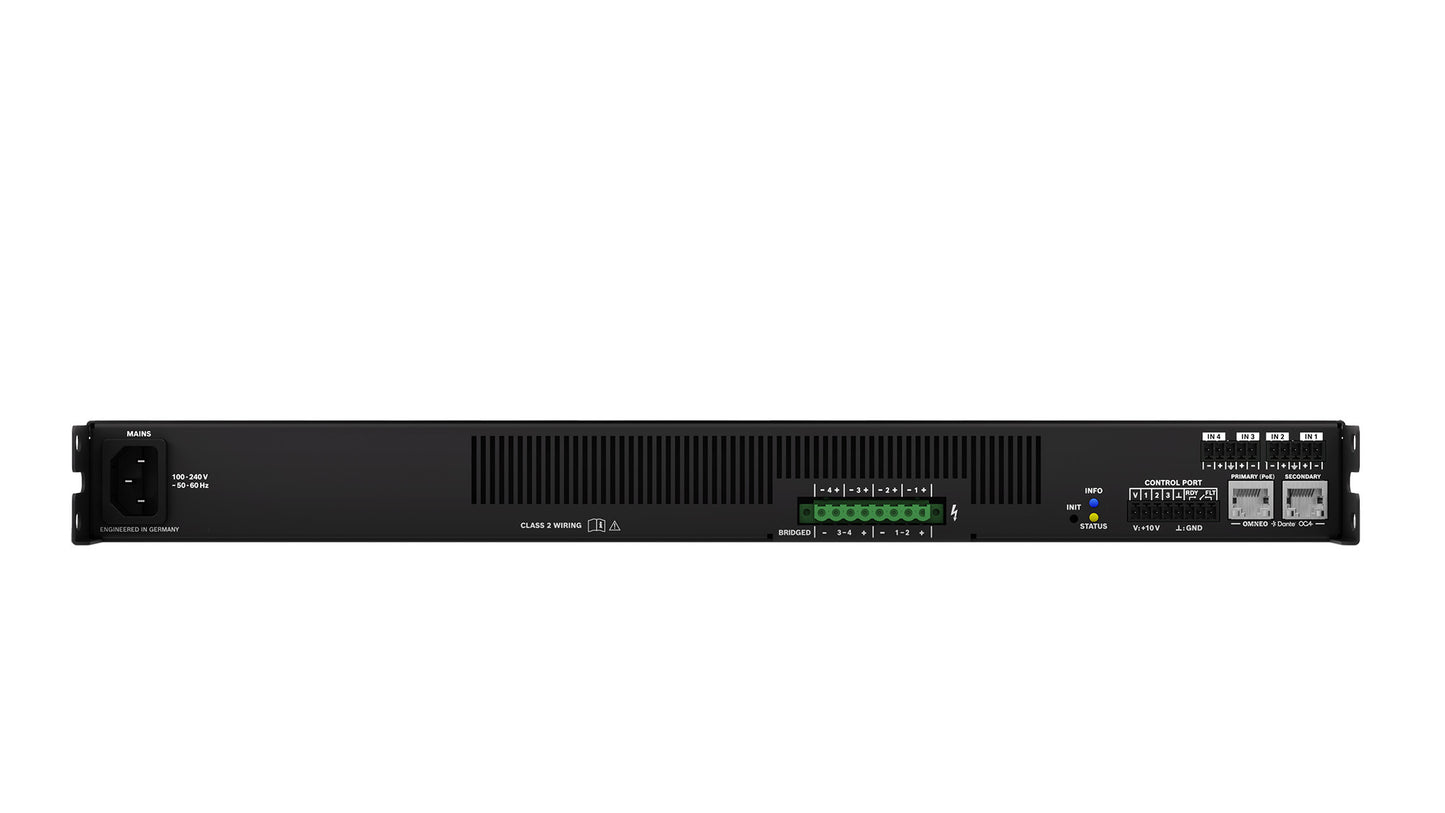 Dynacord IX Networked DSP Amplifier With Dante | 1.5 kW | 4-Channel