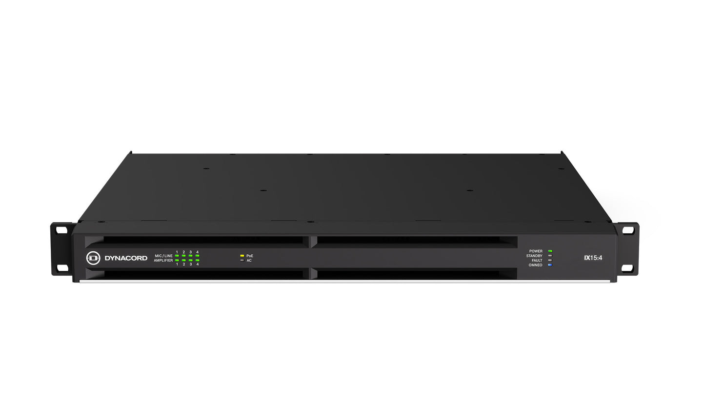 Dynacord IX Networked DSP Amplifier With Dante | 1.5 kW | 4-Channel