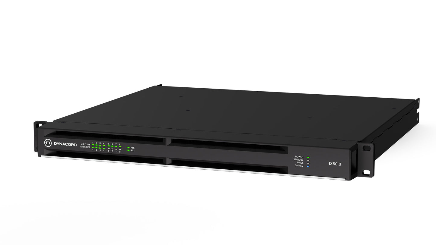 Dynacord IX Networked DSP Amplifier With Dante | 6 kW | 8-Channel