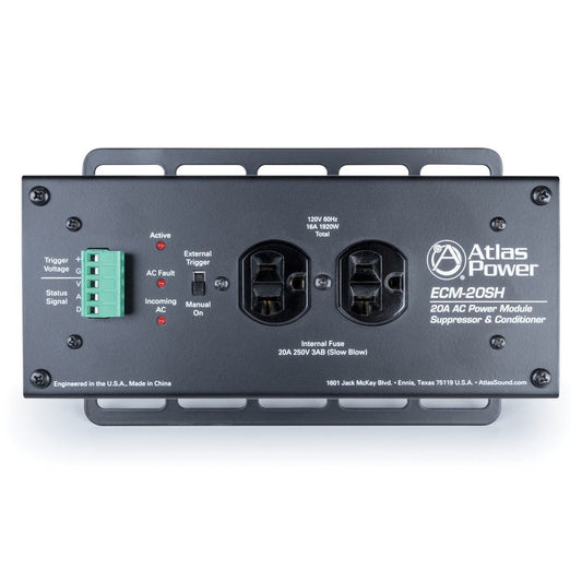AtlasIED ECM-20SH 20A Rackmount Power Conditioner and Spike Suppressor