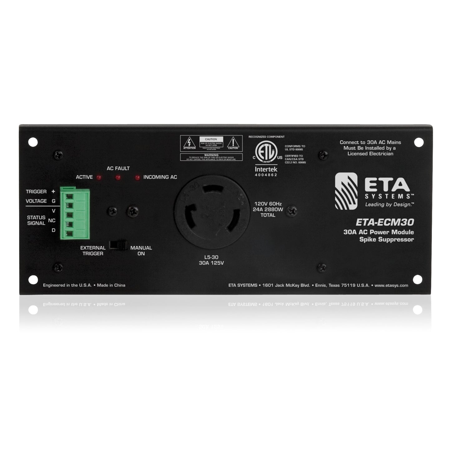 AtlasIED ECM-30 Rackmount AC Power Conditioner Spike Suppressor