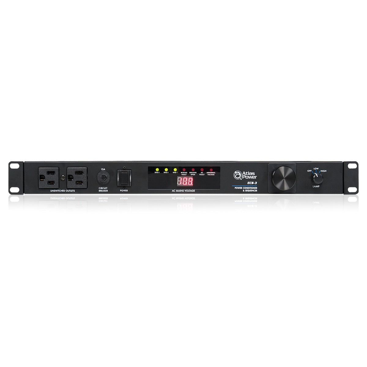 AtlasIED ECS-3 15A Rack Power Sequencer and Conditioner