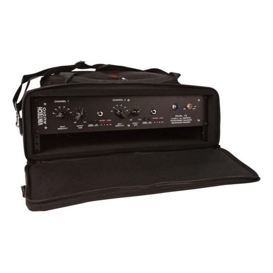 Gator GRB-2U Audio Rack Bag - Open with Gear