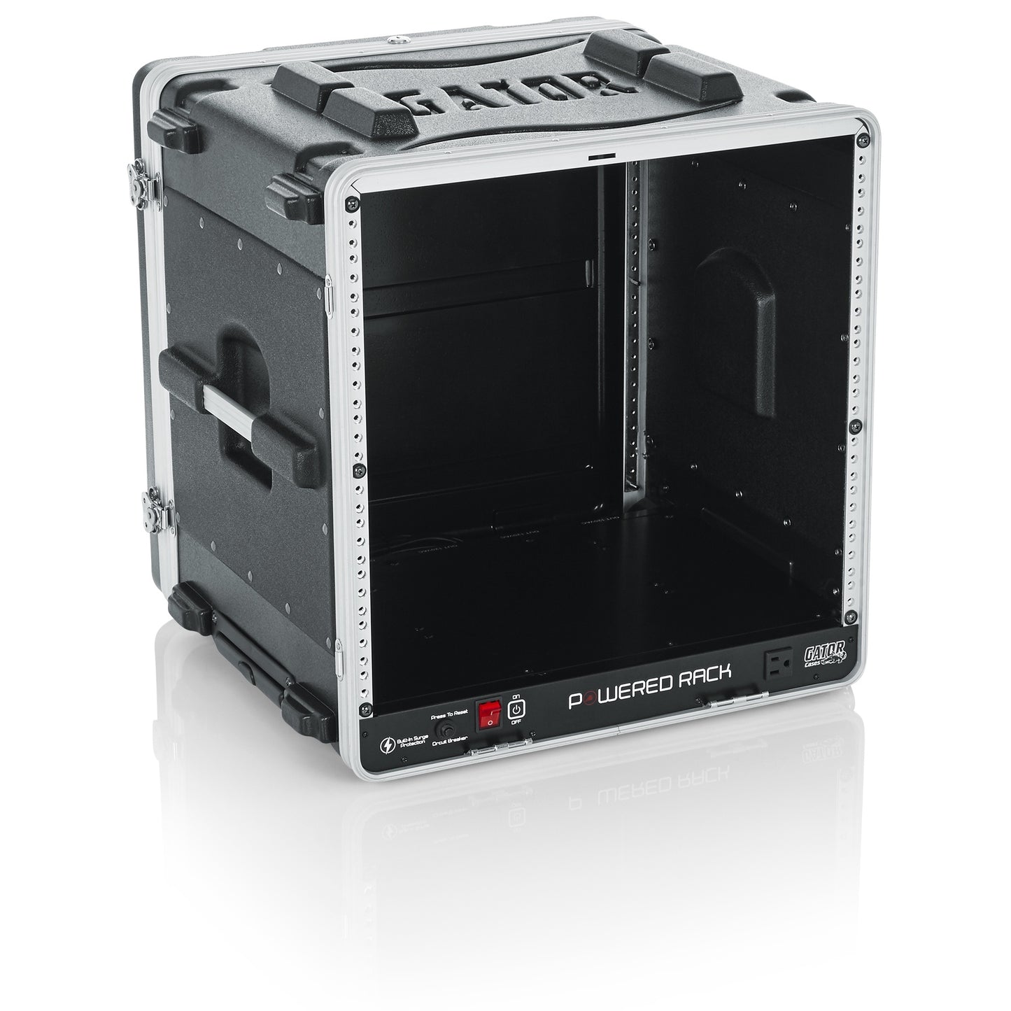 Gator GRR-10PL-US 10U Powered Rolling Rack Case