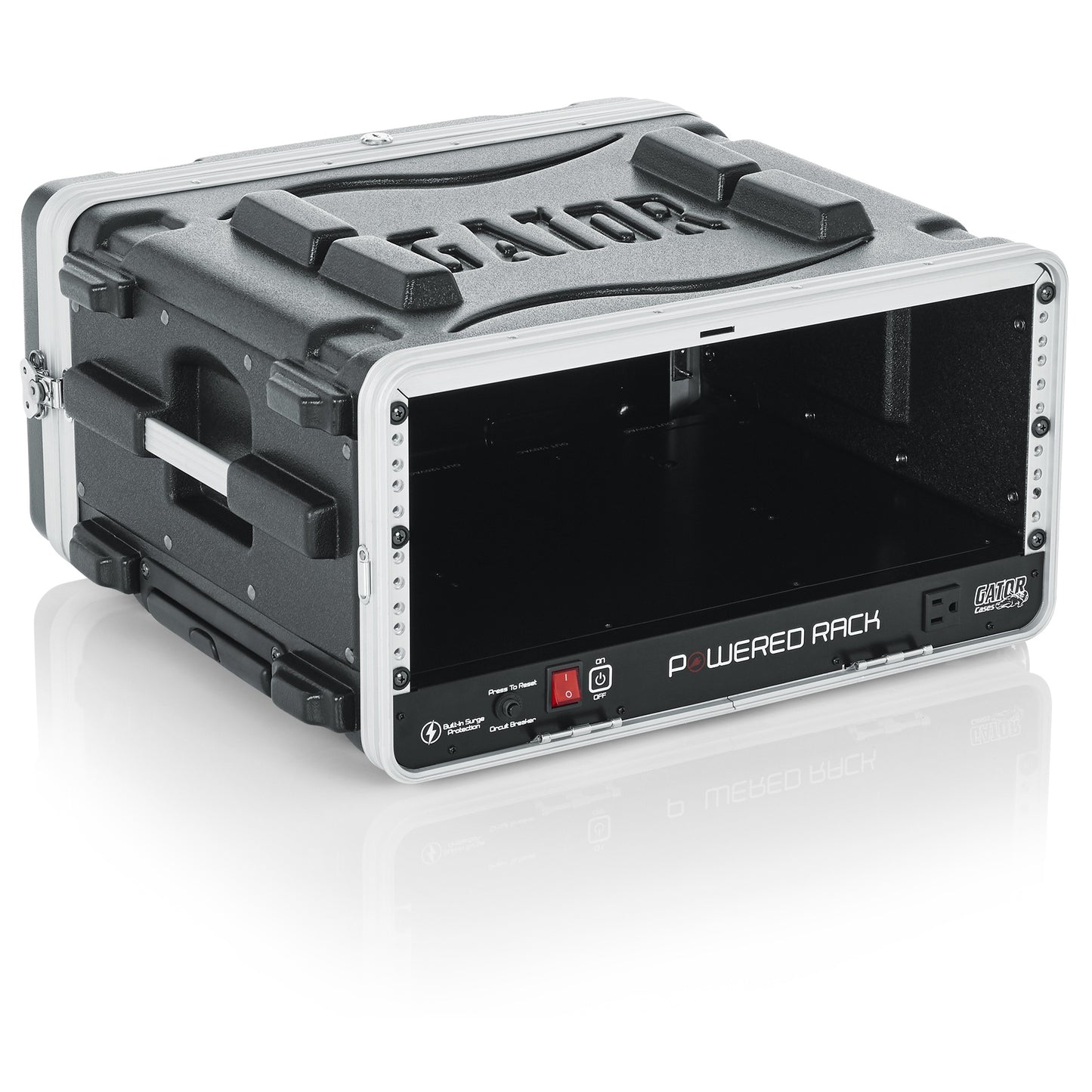 Gator GRR-4PL-US 4U Powered Rolling Rack Case