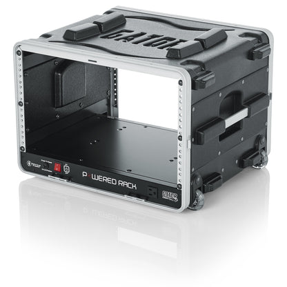 Gator GRR-6PL-US Powered Rolling Rack Case | 6U