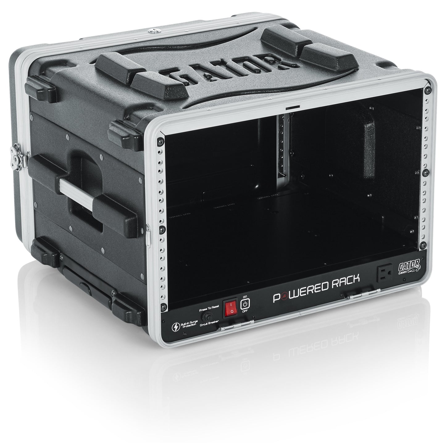 Gator GRR-6PL-US Powered Rolling Rack Case | 6U