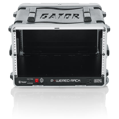 Gator GRR-6PL-US Powered Rolling Rack Case | 6U