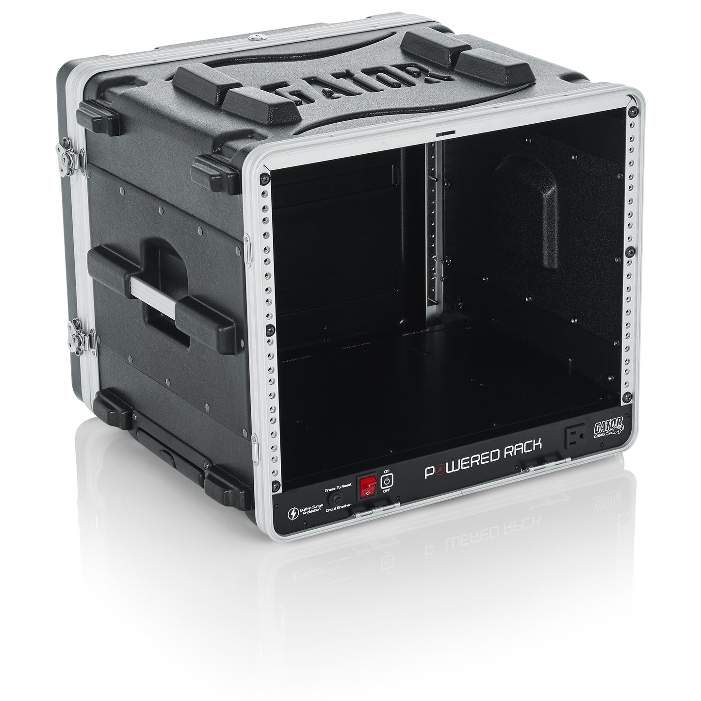 Gator GRR-8PL-US 8U Powered Rolling Rack Case