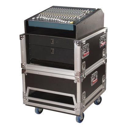Gator G-TOUR-GRC-1406 14U Top 6U Side Audio Rack