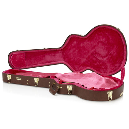 Gator GW-335-BROWN Semi-Hollow Guitar Deluxe Wood Case