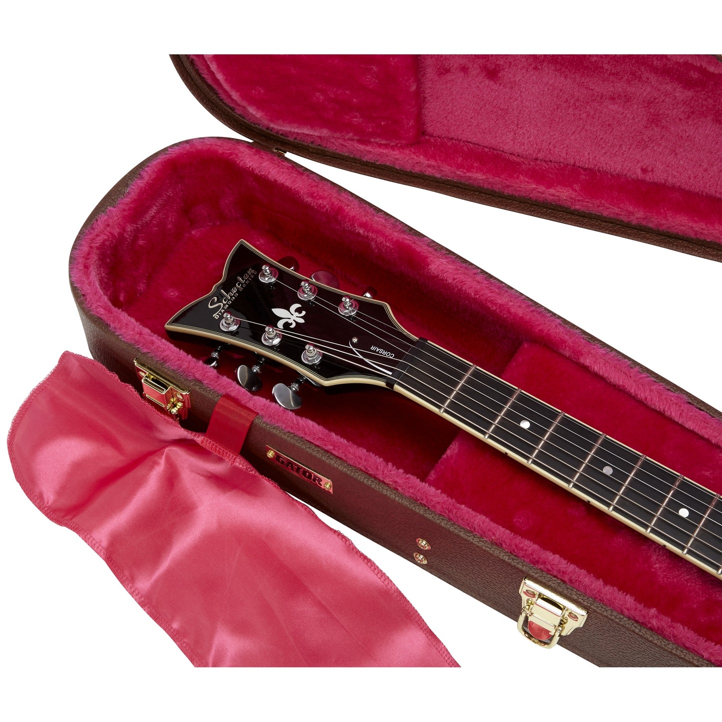 Gator GW-335-BROWN Semi-Hollow Guitar Deluxe Wood Case