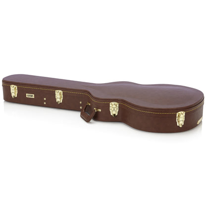 Gator GW-335-BROWN Semi-Hollow Guitar Deluxe Wood Case