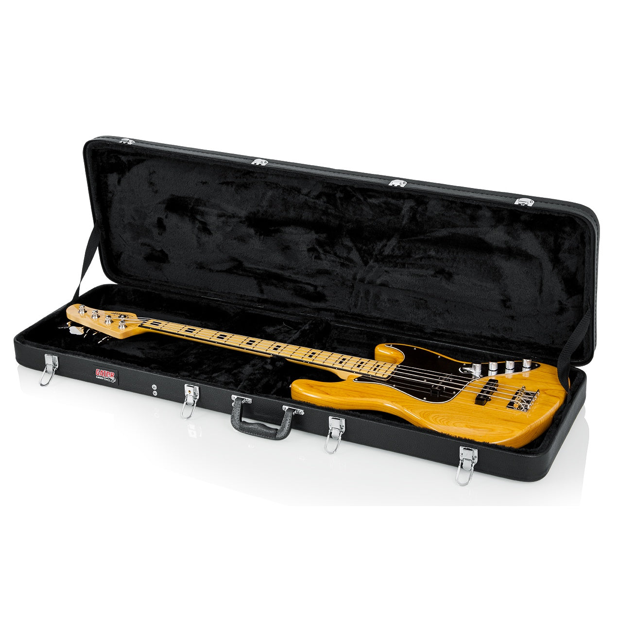 Gator GWE-BASS Bass Guitar Wood Case with Lockable Latches