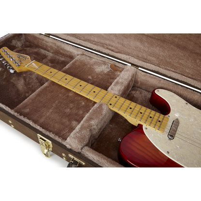 Gator GW-ELECT-VIN Electric Guitar Deluxe Wood Case In Vintage Brown