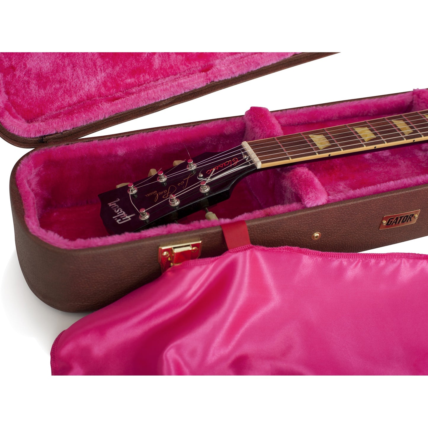 Gator GW-LP-BROWN Gibson Les Paul Deluxe Wood Guitar Case | Brown