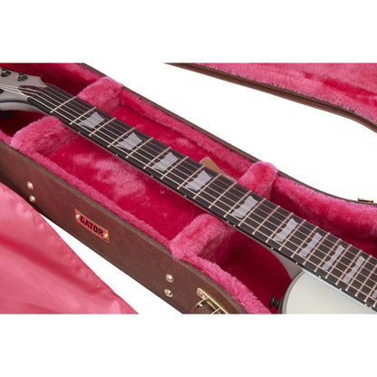 Gator GW-LP-BROWN Gibson Les Paul Deluxe Wood Guitar Case | Brown