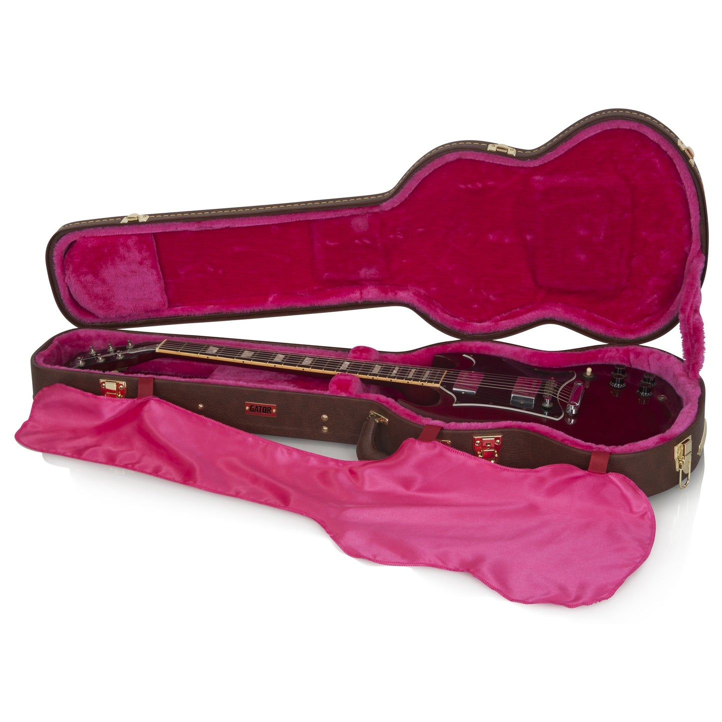 Gator GW-SG-BROWN Gibson SG Deluxe Wood Case