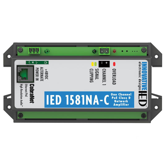 AtlasIED IED1581NA-C GLOBALCOM PoE Amplifier with CobraNet Network Audio | 1-Channel