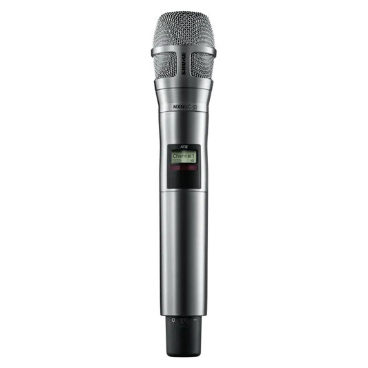 Shure AD2/N8C Handheld Wireless Microphone Transmitter | Color: Nickel