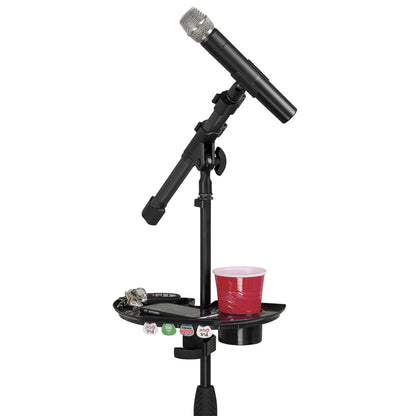 Gator GFW-MICACCTRAY Mic Stand Accessory Tray With Drink Holder