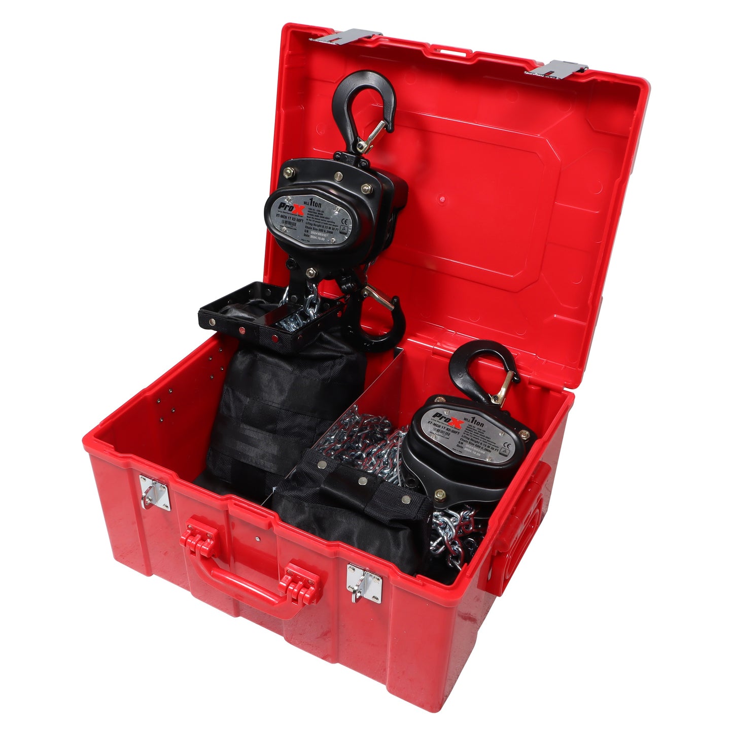 ProX XT-MCH1TX2-30FT Pair 1-Ton Manual Chain Hoists For Stage Truss