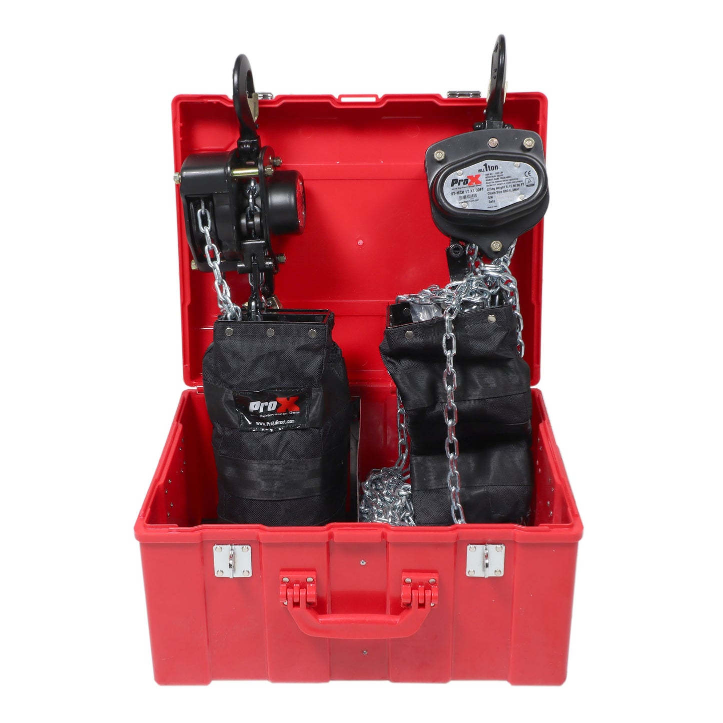 ProX XT-MCH1TX2-30FT Pair 1-Ton Manual Chain Hoists For Stage Truss