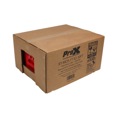 ProX XT-MCH1TX2-30FT Pair 1-Ton Manual Chain Hoists For Stage Truss