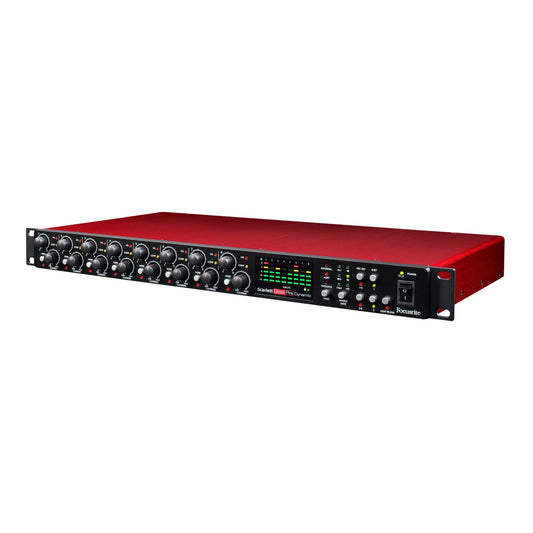 Focusrite Scarlett OctoPre Dynamic 8 Channel Mic Preamp Front Side