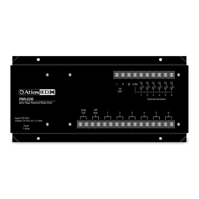 AtlasIED PSR-206 Zone Page Powered Relay Pack 6 Relays