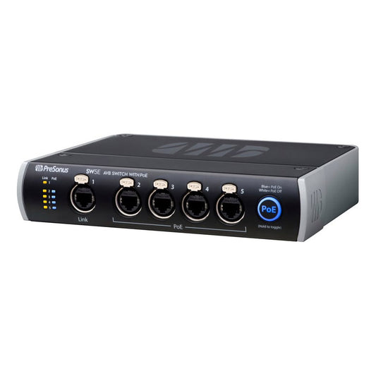 PreSonus SW5E 5-Port AVB Switch with PoE