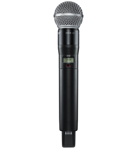 Shure ADX2/SM58 Axient Digital Wireless Handheld Microphone Transmitter | Frequency: G57 (470-608 MHz)