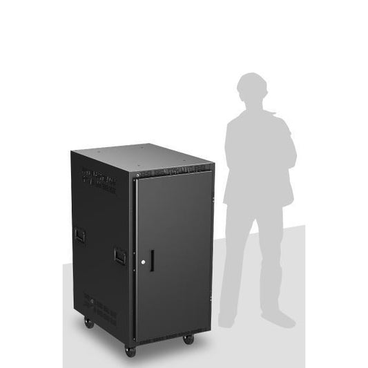 AtlasIED RX21-30SFD RX21 Mobile Equipment Rack | 30" | With Solid