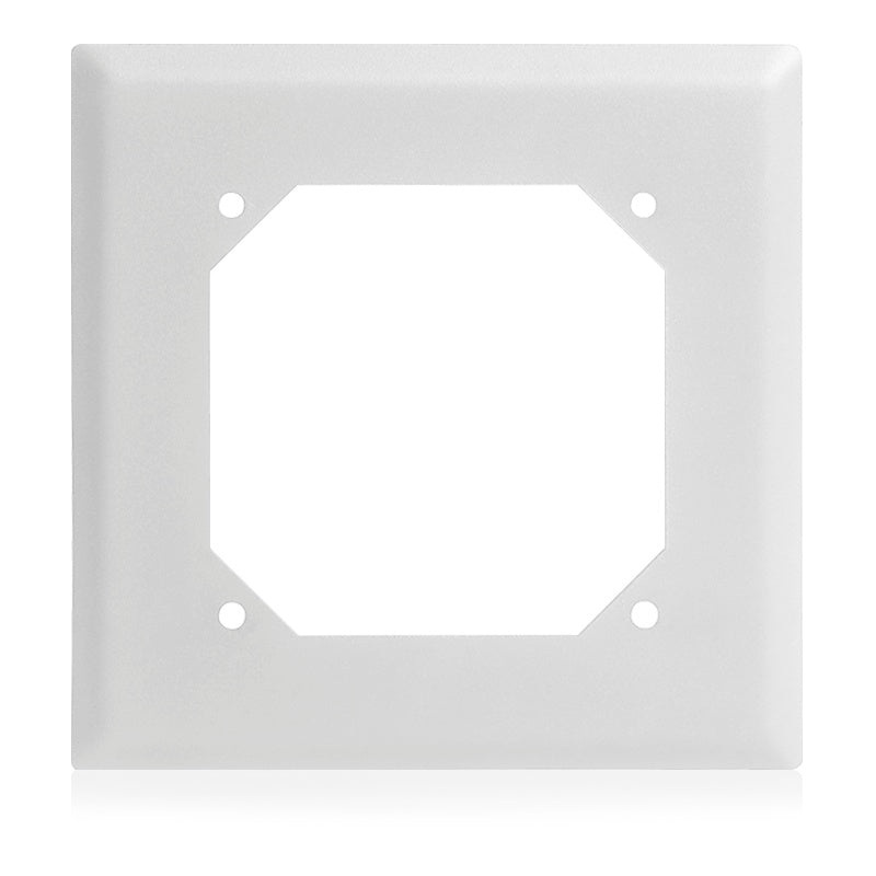AtlasIED Semi-Flush Adapter for Voice/Tone Speakers Recessed Outlet Box Cover Plate | Neutral