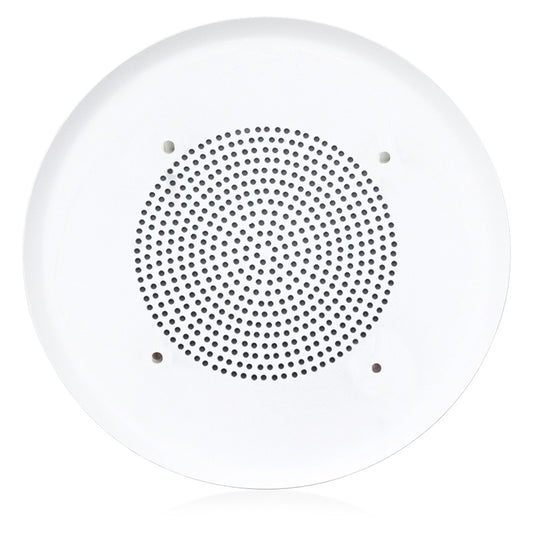 AtlasIED T51-4 4" torsion speaker baffle front view with perforated grille and four mounting screws