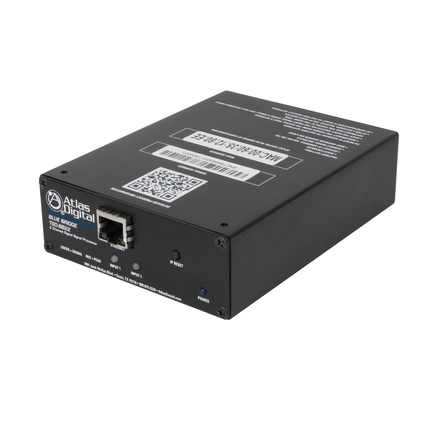 AtlasIED TSD-BB22 2x2 Networkable DSP Mixer