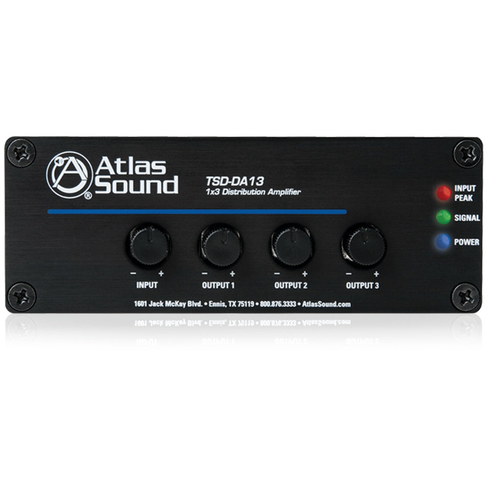 AtlasIED TSD Distribution Amplifier Isolated Signal Distribution | 1 x 3