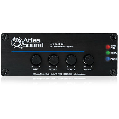 AtlasIED TSD Distribution Amplifier Isolated Signal Distribution | 1 x 3