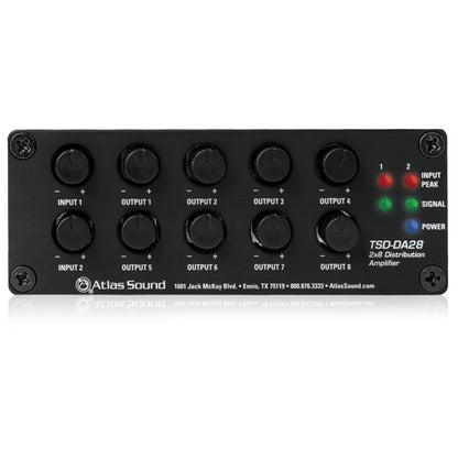 AtlasIED TSD Distribution Amplifier Isolated Signal Distribution | 2 x 8