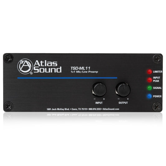 AtlasIED TSD-ML11 Mic Line Preamp With EQ and Limiter