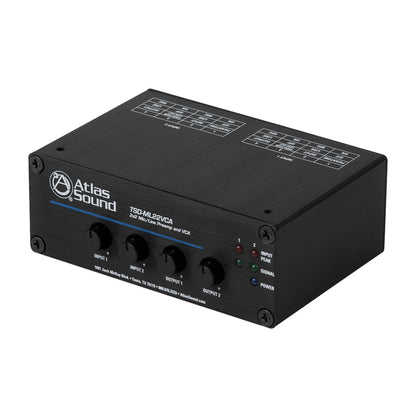AtlasIED TSD-ML22VCA 2-Channel Mic/Line Preamp With True VCA