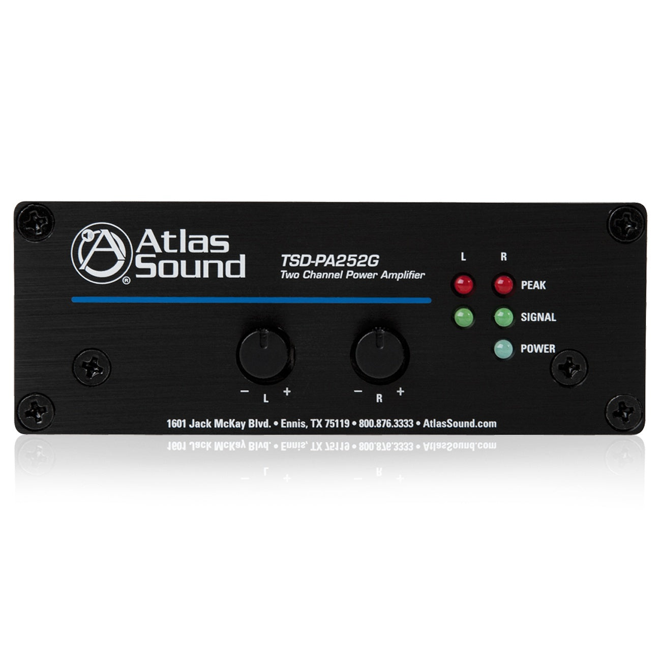 AtlasIED TSD-PA252G Two-Channel 4Ω Stereo Power Amplifier
