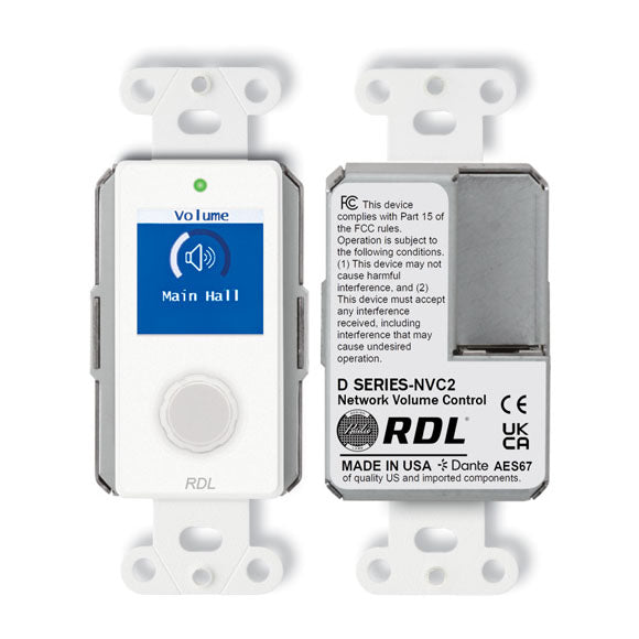 RDL D-NVC2 Dante / AES67 Network Volume Control