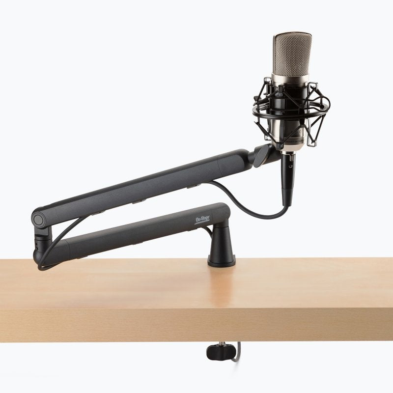 On-Stage MBS-LP1 Low Profile Broadcast Boom Arm For Desks