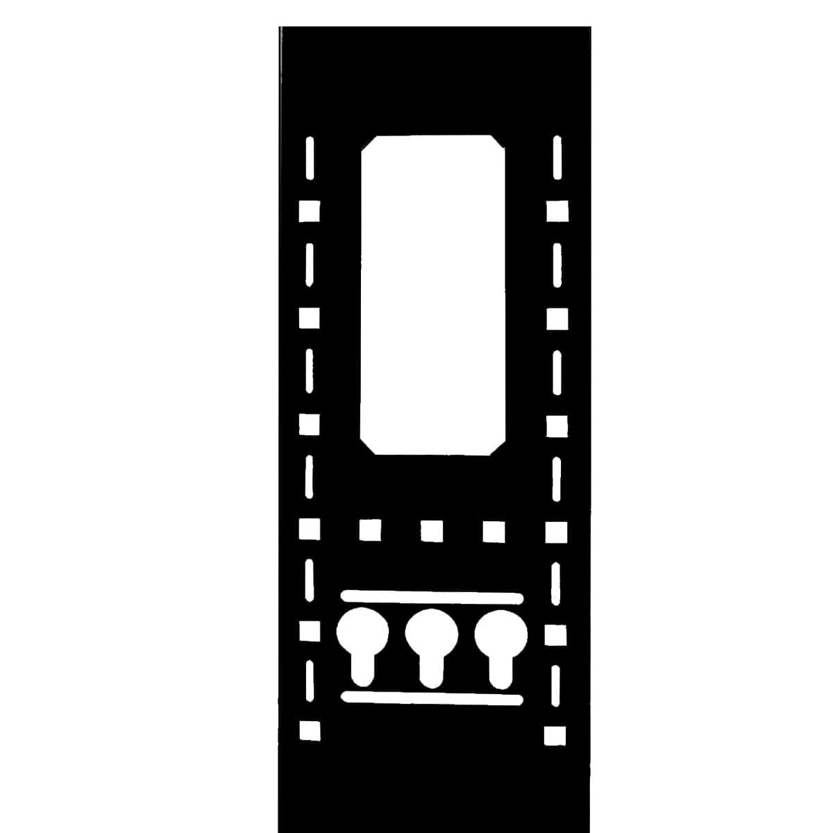 Lowell DAT24 42U x 42" Deep Enclosed Server Data Rack | Black