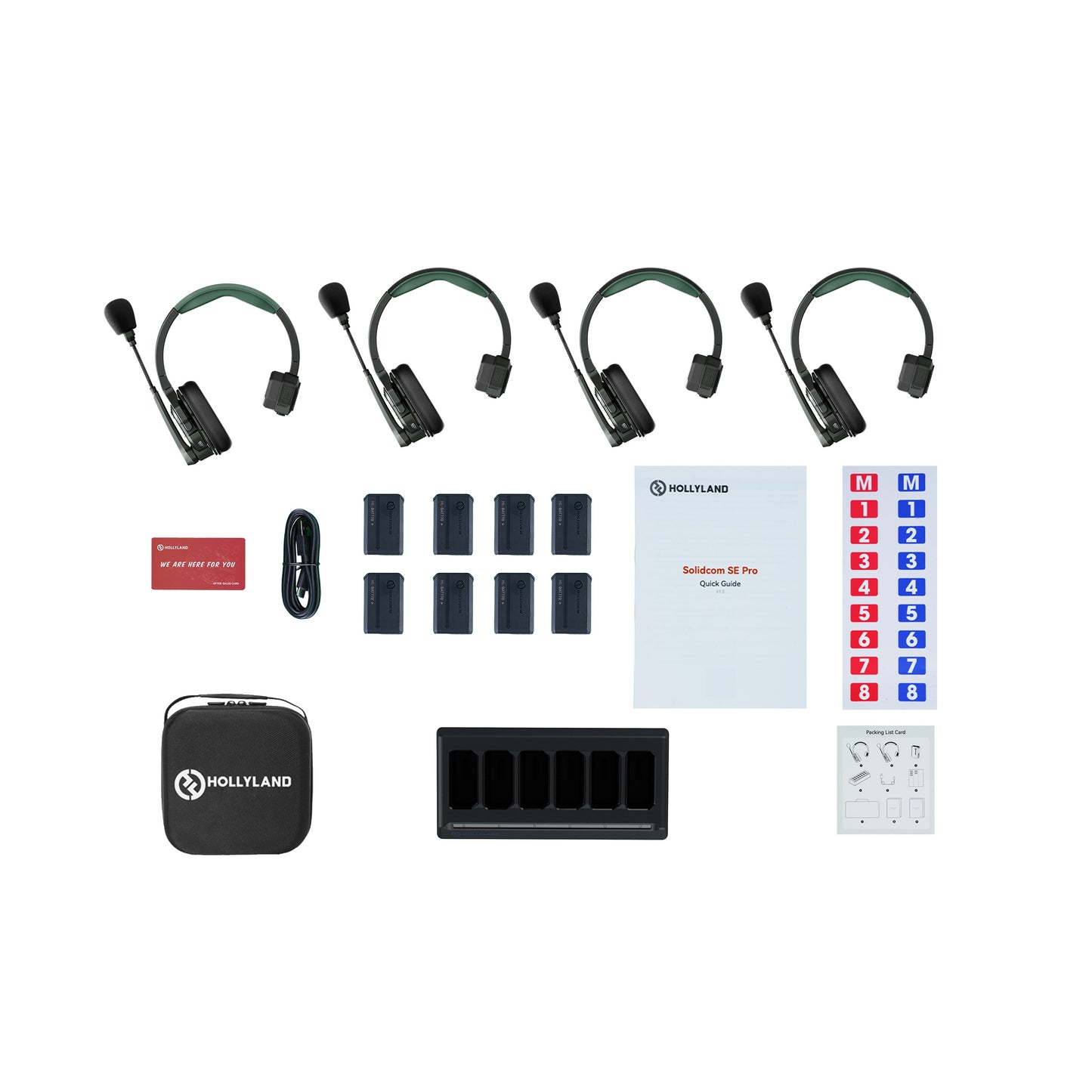 Hollyland Solidcom SE Pro - 4S 1.9 GHz Full-Duplex Intercom System For 4