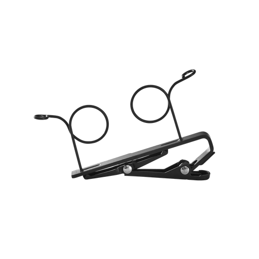 Shure  RK187T2-W Dual-Mount Tie Clip, Black