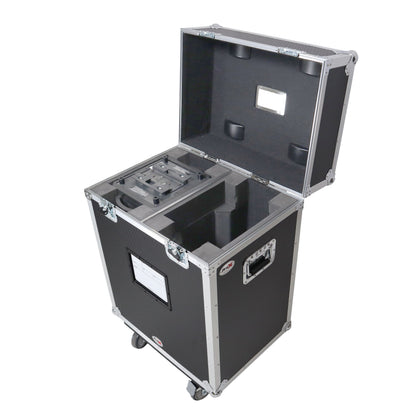 ProX XS-MH26BEAMX2W Moving Head Lighting Road Case for 2 Units