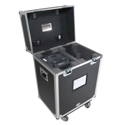 ProX XS-MH26BEAMX2W Moving Head Lighting Road Case for 2 Units