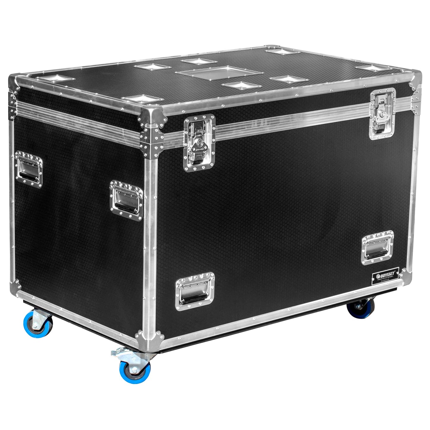 ODYSSEY OPT483036WPT2 Professional Black Hex Board Utility Tour Trunk Case with Caster Wheels